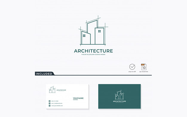 کارت ویزیت و لوگو عمرانی و ساختمانی – Architecture logo design
