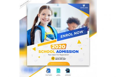 پوستر تبلیغاتی ثبت نام مدرسه - School admission
