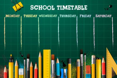 برنامه هفتگی مدرسه - School Timetable