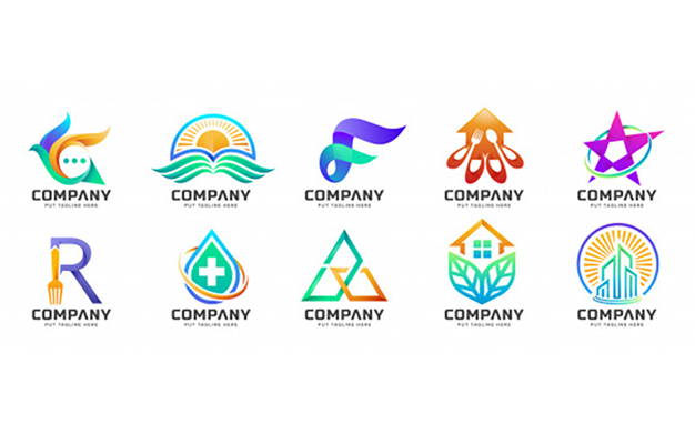 مجموعه لوگو چند منظوره شرکتی – Abstract colorful logo