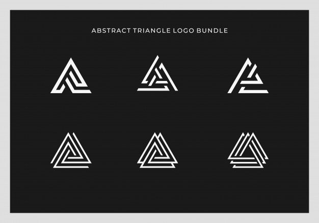 لوگو حرف A مثلثی – Abstract triangle logo