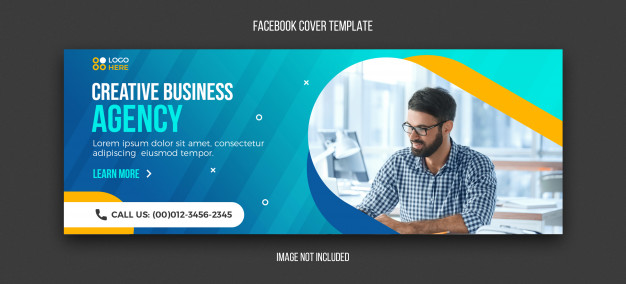 بنر لندینگ وب سایت – Agency modern facebook cover