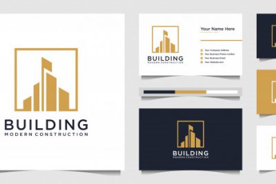 کارت ویزیت و لوگو چند منظوره - Building logo business card