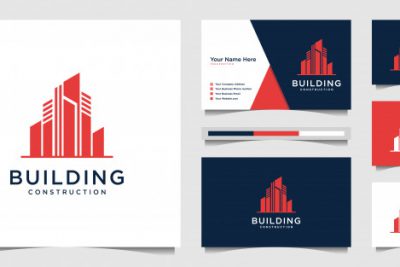 کارت ویزیت و لوگو عمرانی و ساختمانی – Building logo modern concept and business card