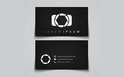 کارت ویزیت و لوگو دوربین– camera conceptual logo business card