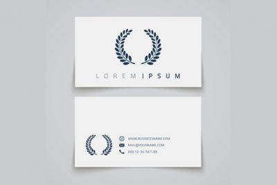 کارت ویزیت و لوگو چند منظوره – Business card laurel concept logo