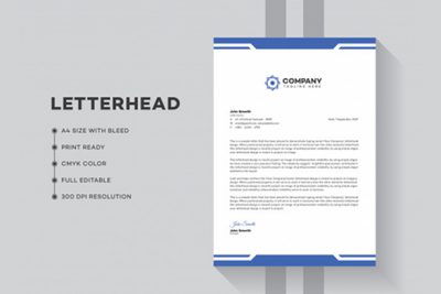سربرگ A4 چند منظوره – Business letterhead design