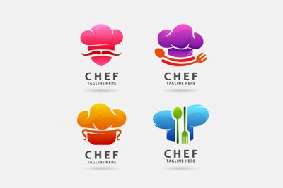 مجموعه لوگو سرآشپز چند منظوره – Chef logo