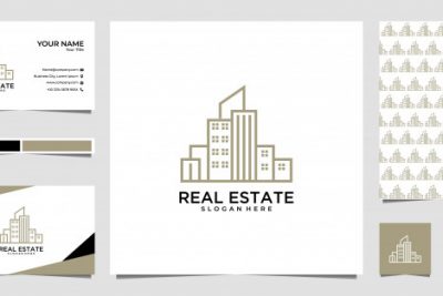 کارت ویزیت و لوگو چند منظوره - City real estate logo and business card