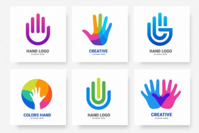 مجموعه لوگو دست – Collection of hand logo