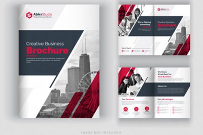 بروشور شرکتی A4 دو لت - Corporate brochure template