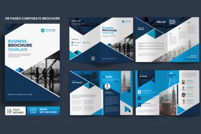 بروشور شرکتی A4 دو لت - Corporate business brochure
