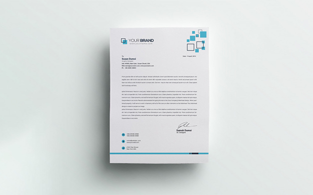 سربرگ A4 چند منظوره – Corporate letterhead