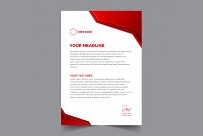 سربرگ A4 چند منظوره – Elegant abstract letterhead