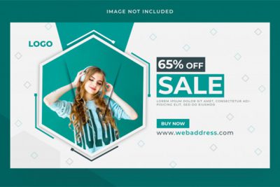 بنر حراجی وب چند منظوره - Fashion sale web banner