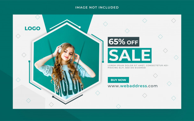 بنر حراجی وب چند منظوره - Fashion sale web banner