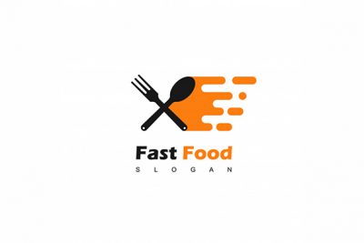 لوگو قاشق و چنگال مدل چند منظوره – Fast food logo