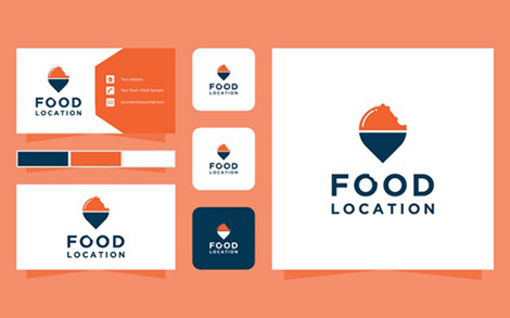 کارت ویزیت و لوگو رستوران و فست فود– Food location logo and business card