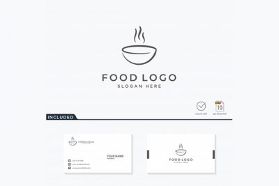 کارت ویزیت و لوگو رستوران – Food logo design
