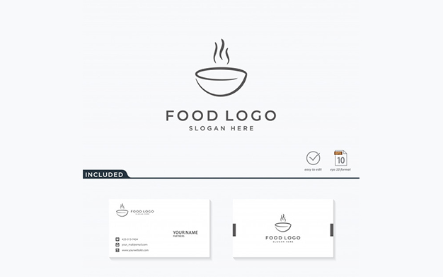 کارت ویزیت و لوگو رستوران – Food logo design