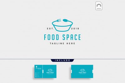 کارت ویزیت و لوگو رستوران و فست فود – Food logo icon element