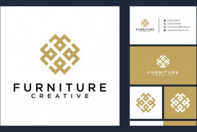 کارت ویزیت و لوگو دکوراسیون منزل - Furniture logo and business card