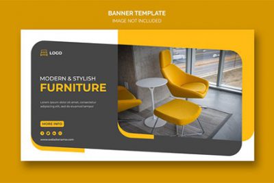 بنر تبلیغاتی پروموشن و مارکتینگ - Furniture web banner template