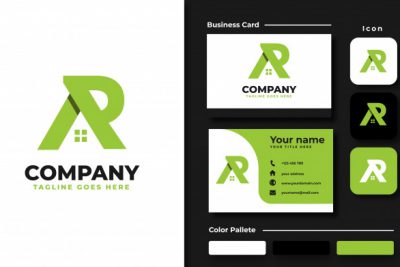 کارت ویزیت و لوگو مشاورین املاک - logo template and business card