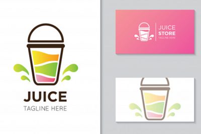 کارت ویزیت و لوگو آبمیوه فروشی و کافه – Juice logo and business card
