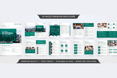 بروشور مینیمال تجاری - Minimalist business brochure clean style