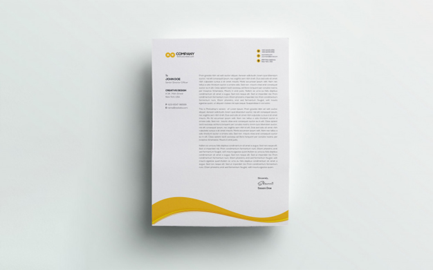 سربرگ A4 چند منظوره – Modern company letterhead