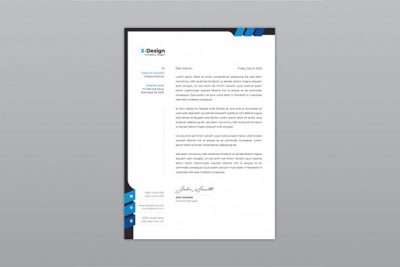 سربرگ A4 چند منظوره - Modern company letterhead