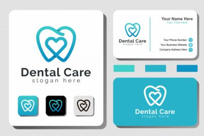 لوگو دندان پزشکی – Modern line art dental care
