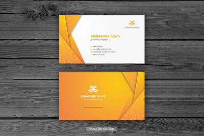 کارت ویزیت و لوگو چند منظوره - Modern orange business card