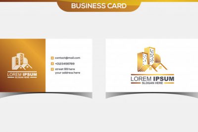 کارت ویزیت و لوگو مشاورین املاک - Real estate business card logo