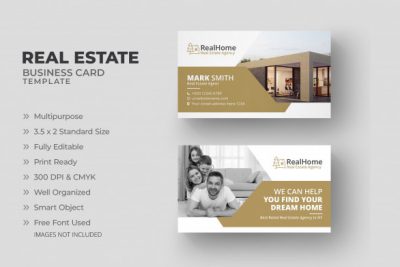 کارت ویزیت مشاورین املاک - Real estate business card