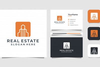 کارت ویزیت و لوگو چند منظوره - Real estate Logo and business card