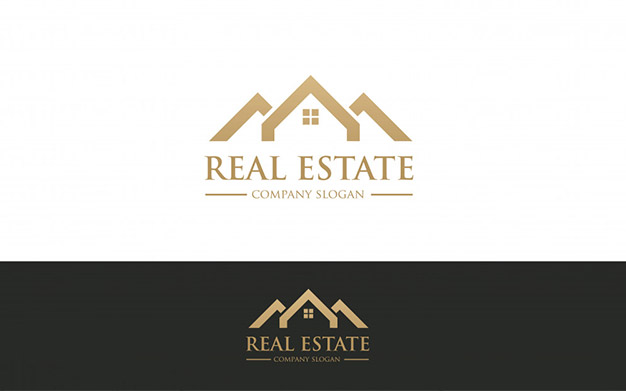 لوگو مشاورین املاک - Real estate logo home care