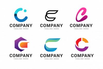 مجموعه لوگو حرف C انگلیسی – Set of letter c logo icons