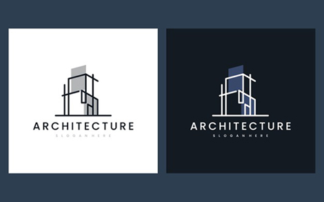 لوگو عمرانی و ساختمانی – Set logo architecture with line