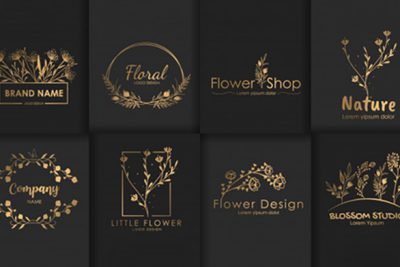 مجموعه لوگو چند منظوره گل لاکچری – Set of luxury floral logos