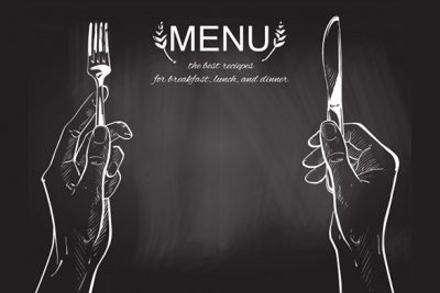 وکتور دست - چاقو و چنگال مناسب رستوران - Vector hands holding a knife and fork