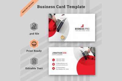 کارت ویزیت شرکتی - White corporate business card