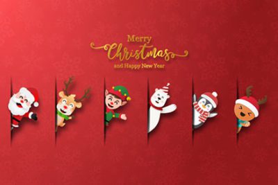 مجموعه کاراکترهای کریسمس - Collection of christmas themed icons