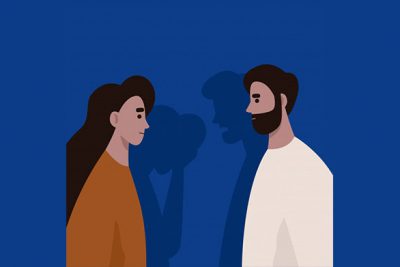 بنر خشونت علیه زنان - Conflict between husband and wife