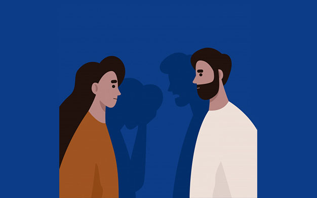 بنر خشونت علیه زنان - Conflict between husband and wife