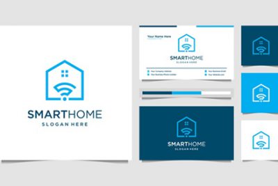 کارت ویزیت و لوگو چند منظوره – Creative smart home with wireless