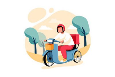 بنر تحویل سفارش چند منظوره - Delivery order illustration concept