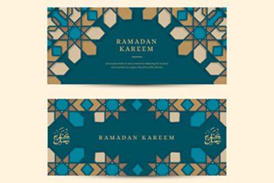 بنرهای ماه رمضان – Flat ramadan banners