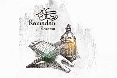 بنر ماه رمضان – Hand drawn ramadan kareem background
